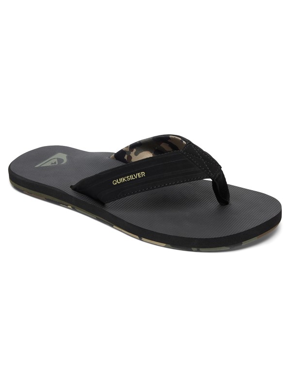 quiksilver, Island Oasis - Sandals, BLACK/GREEN/GREEN (xkgg) 0 Island Oasis - Sandals Black AQYL100401 Quiksilver