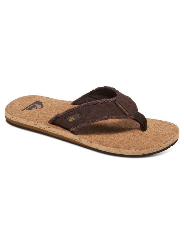 quiksilver, Monkey Abyss Cork - Infradito, BROWN/BROWN/BROWN (xccc) 0 Monkey Abyss Cork - Infradito AQYL100405 Quiksilver