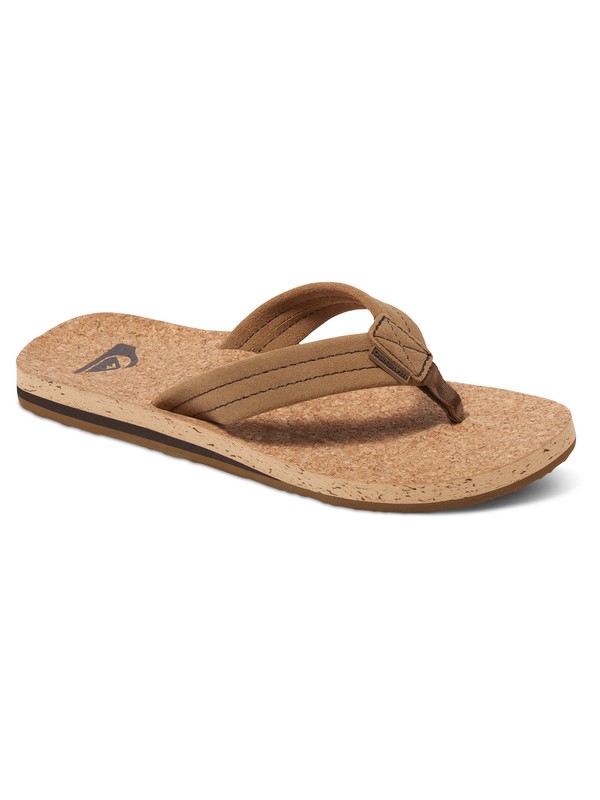 quiksilver, Carver Cork - Wildleder-Sandalen, BROWN/BROWN/BROWN (xccc) 0 Carver Cork - Wildleder-Sandalen Braun AQYL100406 Quiksilver