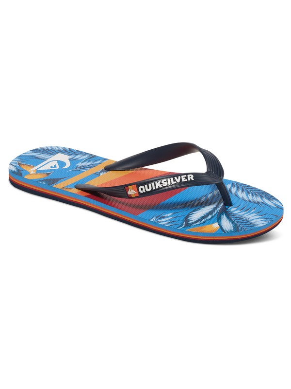 quiksilver, Molokai Slash - Tongs, BLUE/RED/WHITE (xbrw) 0 Molokai Slash - Tongs Bleu AQYL100407 Quiksilver
