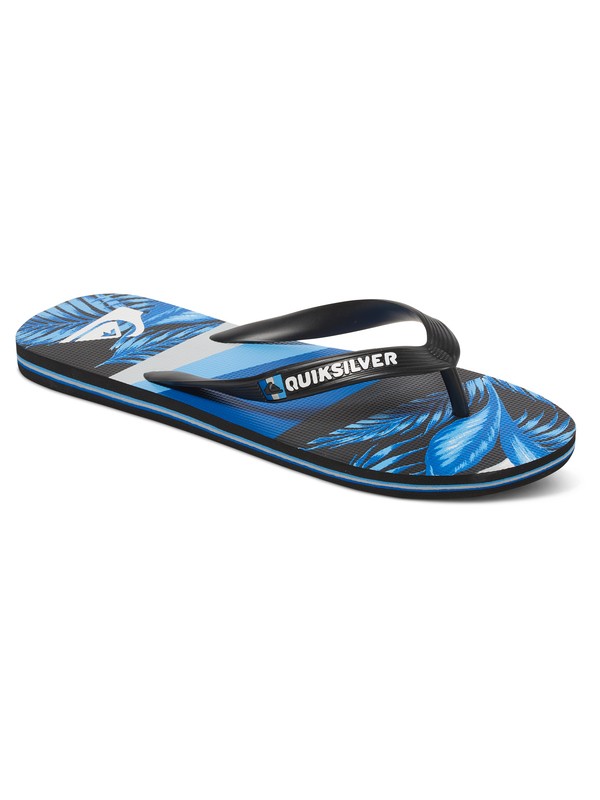 quiksilver, Molokai Slash - Tongs, BLACK/BLUE/GREY (xkbs) 0 Molokai Slash - Tongs Noir AQYL100407 Quiksilver