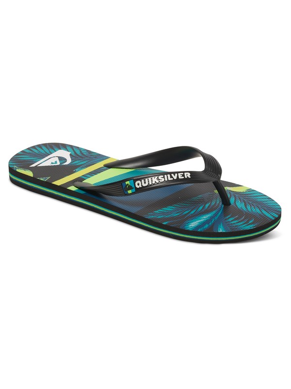 quiksilver, Molokai Slash - Infradito, BLACK/GREEN/GREEN (xkgg) 0 Molokai Slash - Infradito Black AQYL100407 Quiksilver