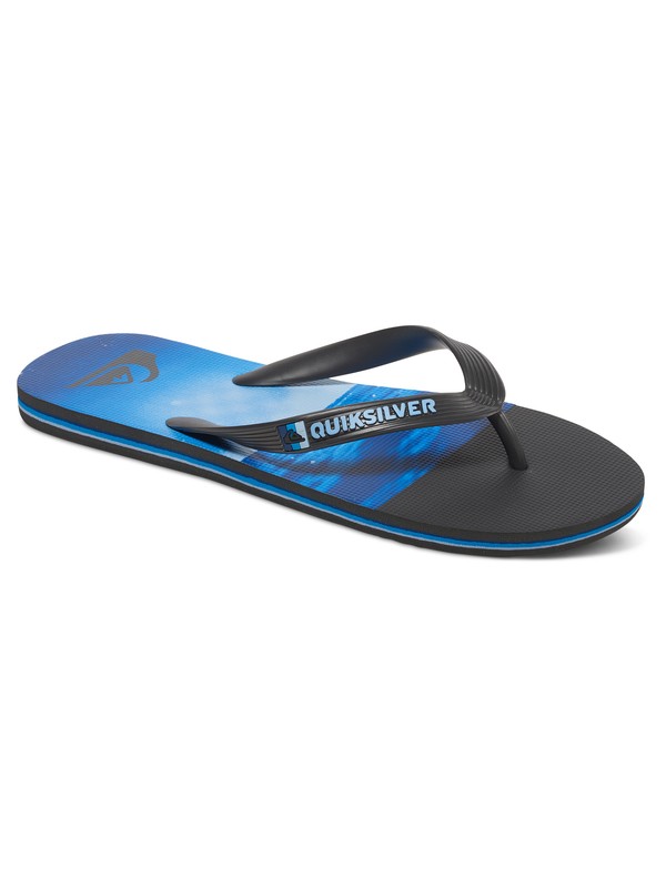 quiksilver, Molokai Hold Down - Sandalen, GREY/BLUE/BLUE (xsbb) 0 Molokai Hold Down - Sandalen Grau AQYL100409 Quiksilver