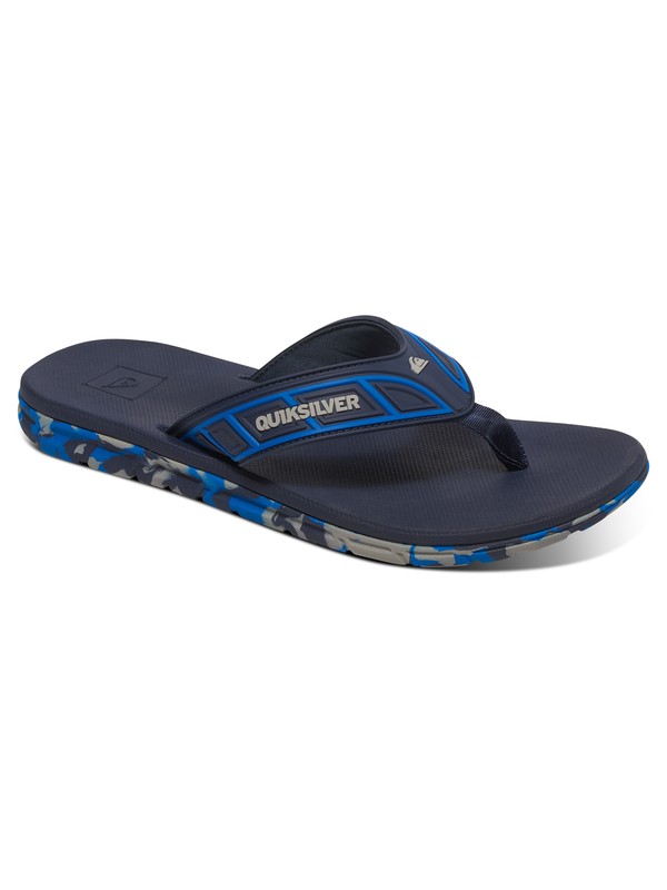 quiksilver, Flow - Flip-Flops, BLUE/BLUE/GREY (xbbs) 0 Flow - Flip-Flops AQYL100411 Quiksilver