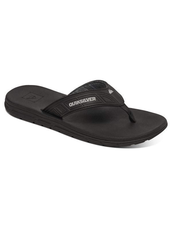 quiksilver, Flow - Flip-Flops, BLACK/GREY/BLACK (xksk) 0 Flow - Flip-Flops Black AQYL100411 Quiksilver