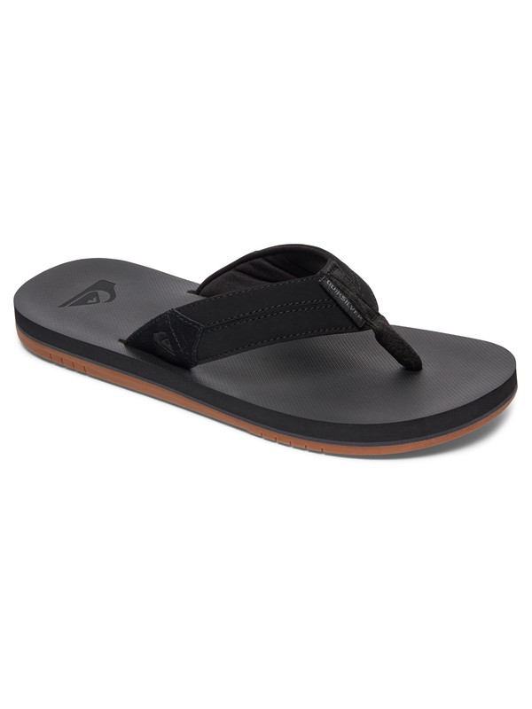 quiksilver, Coastal Oasis II Sandals, BLACK/BLACK/BROWN (xkkc) 0 Coastal Oasis II Sandals Black AQYL100442 Quiksilver