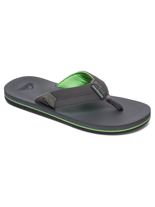 quiksilver, Coastal Oasis - Sandals, GREY/GREEN/GREY (xsgs) 0 Coastal Oasis - Sandals Grey AQYL100442 Quiksilver