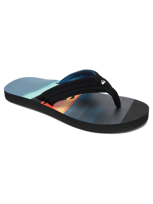 quiksilver, Basis Sandals, BLACK/ORANGE/BLUE (xknb) 0 Basis Sandals Multicolor AQYL100482 Quiksilver