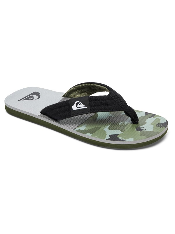 quiksilver, Molokai Layback - Tongs, BLACK/GREEN/GREY (xkgs) 0 Molokai Layback - Tongs AQYL100483 Quiksilver