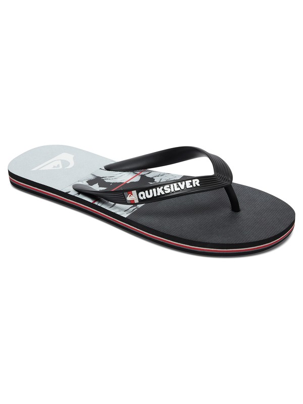 quiksilver, Molokai Carrillo - Flip-Flops, BLACK/GREY/GREY (xkss) 0 Molokai Carrillo - Flip-Flops Black AQYL100486 Quiksilver