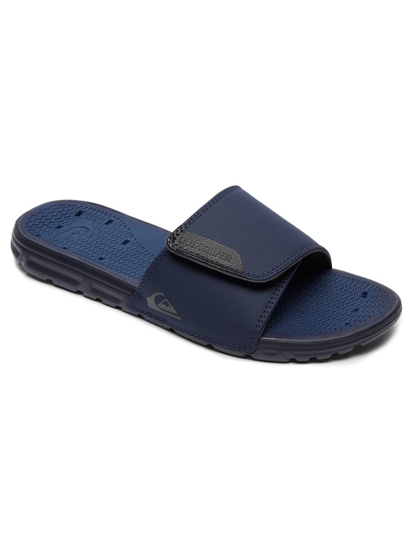 quiksilver, Amphibian Slide Adjust - Slider Sandals, BLACK/BLUE/GREY (xkbs) 0 Amphibian Slide Adjust - Slider Sandals Black AQYL100556 Quiksilver