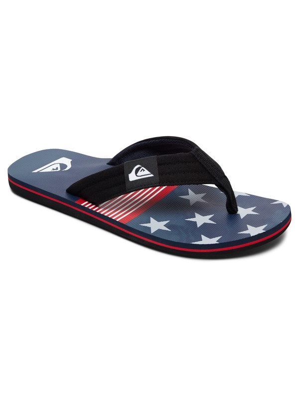 quiksilver, Molokai Layback Sandals, WHITE/RED/BLUE (xwrb) 0 Molokai Layback Sandals White AQYL100560 Quiksilver