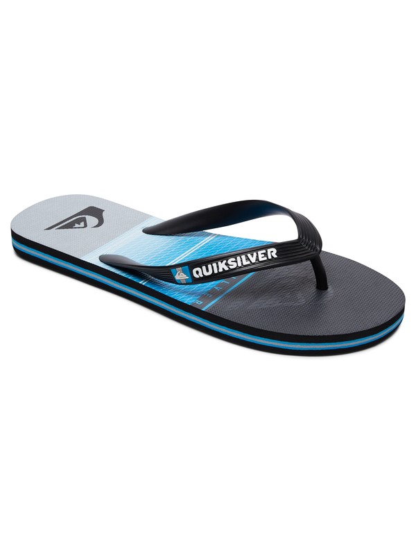 quiksilver, Molokai Highline Slab - Sandalen, BLACK/BLUE/GREY (xkbs) 0 Molokai Highline Slab - Sandalen Schwarz AQYL100568 Quiksilver