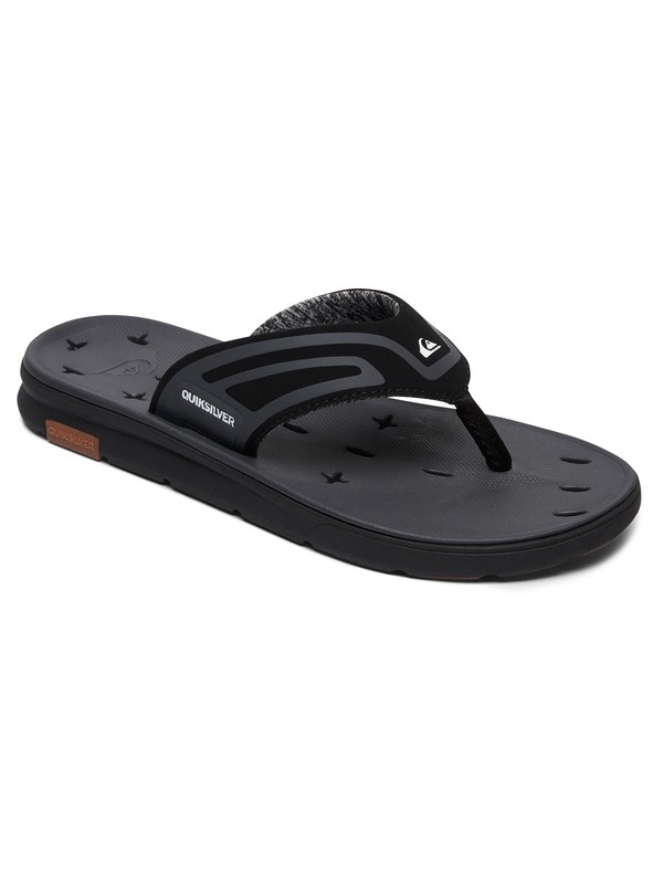 quiksilver, Amphibian Plus Sandal - Chanclas, BLACK/BLACK/GREY (xkks) 0 Amphibian Plus Sandal - Chanclas Negro AQYL100571 Quiksilver