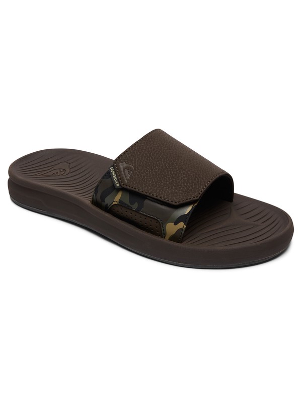 quiksilver, Travel Oasis Slide - Chanclas Slider, BROWN/BROWN/BROWN (xccc) 0 Travel Oasis Slide - Chanclas Slider AQYL100586 Quiksilver