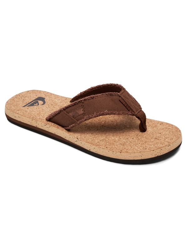 quiksilver, Monkey Abyss Cork - Tongs, TAN - SOLID (tkd0) 0 Monkey Abyss Cork - Tongs Beige AQYL100622 Quiksilver