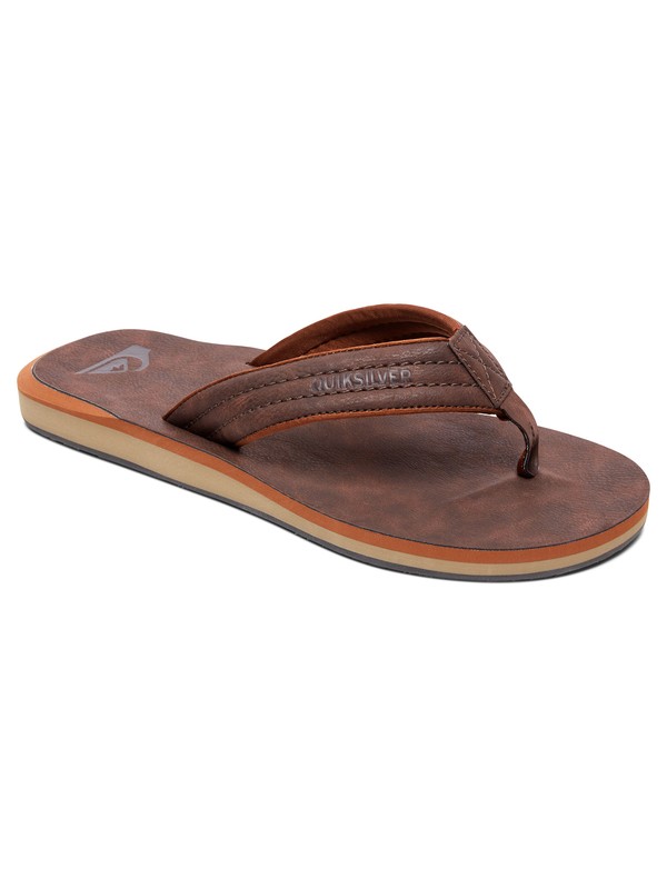 quiksilver, Carver Nubuck - Sandalen, DEMITASSE - SOLID (ctk0) 0 Carver Nubuck - Sandalen Braun AQYL100623 Quiksilver