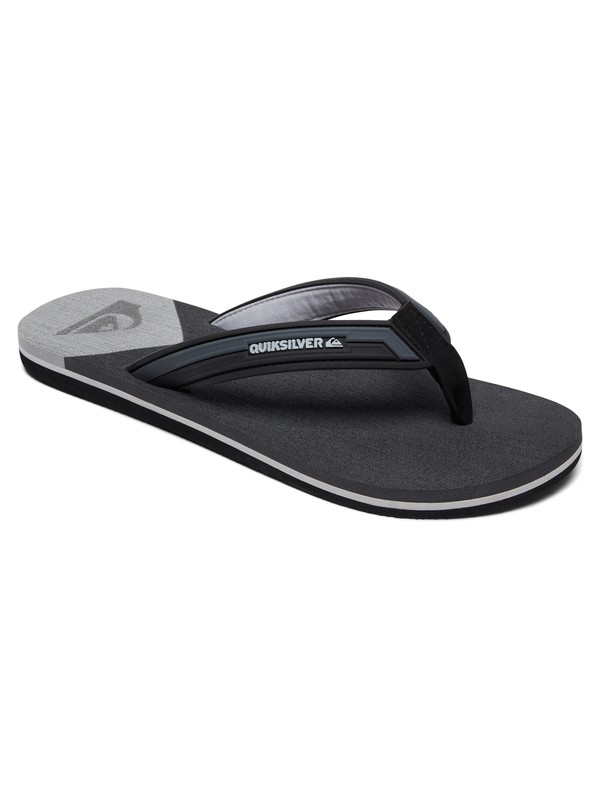 quiksilver, Molokai Deluxe Sandals, GREY/BLACK/GREY (xsks) 0 Molokai Deluxe Sandals Grey AQYL100636 Quiksilver