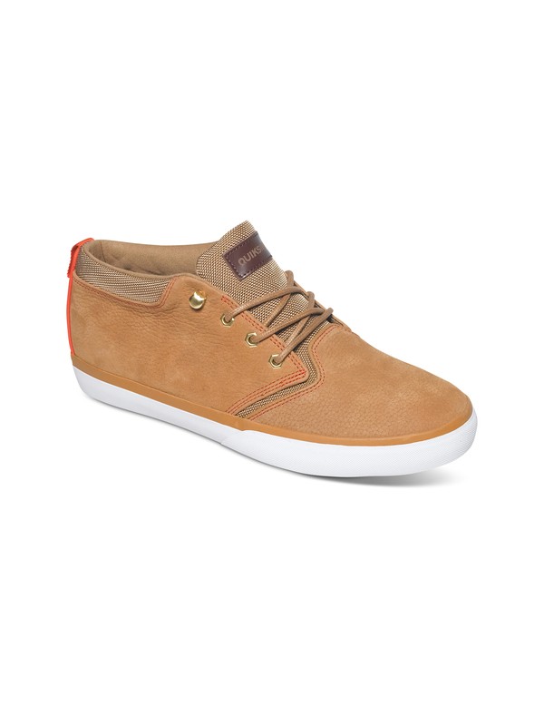 quiksilver, Griffin FG Suede - Mid Shoes, BROWN/BROWN/ORANGE (xccn) 0 Griffin FG Suede - Mid Shoes AQYS300004 Quiksilver