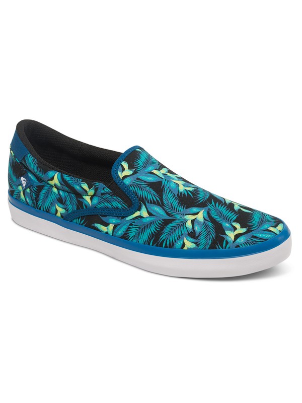 quiksilver, Shorebreak - Slip-On Shoes, BLUE/GREEN/WHITE (xbgw) 0 Shorebreak - Slip-On Shoes Blue AQYS300033 Quiksilver