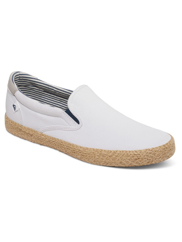 quiksilver, Shorebreak - Zapatillas Sin Cordones, WHITE/WHITE/BROWN (xwwc) 0 Shorebreak - Zapatillas Sin Cordones Blanco AQYS300056 Quiksilver