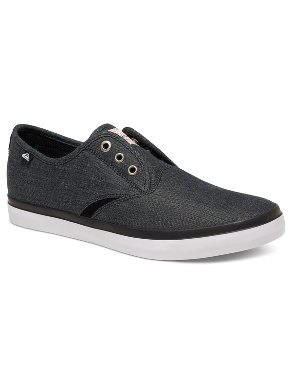 quiksilver, Shorebreak Deluxe - Zapatillas para usar con o sin cordones, BLACK/BLACK/WHITE (xkkw) 0 Shorebreak Deluxe - Zapatillas para usar con o sin cordones Negro AQYS300061 Quiksilver