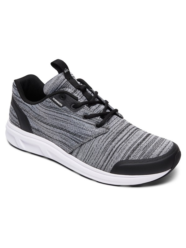 quiksilver, Voyage Textile - Baskets, BLACK/GREY/WHITE (xksw) 0 Voyage Textile - Baskets Gris AQYS700034 Quiksilver