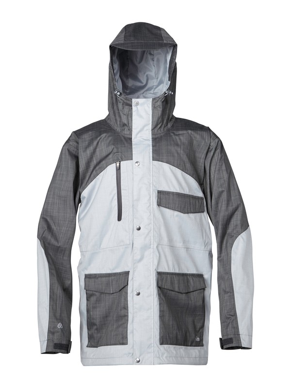 quiksilver, Travis Rice Roger That 15K Shell Jacket, DARK SHADOW (krp0) 0 Travis Rice Roger That 15K Shell Jacket AQYTJ00006 Quiksilver