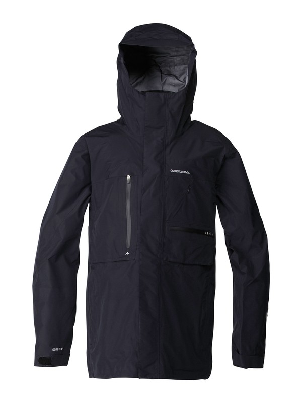 quiksilver, Over And Out Gore-Tex Pro Shell Jacket, ANTHRACITE (kvj0) 0 Over And Out Gore-Tex Pro Shell Jacket AQYTJ00007 Quiksilver
