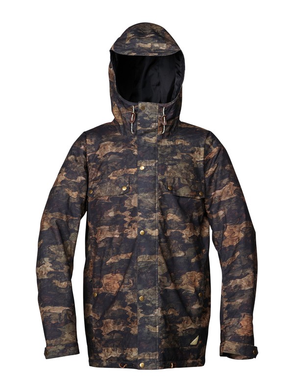 quiksilver, Select All 10K Insulated Jacket, ATSUSHI CAMO (gza2) 0 Select All 10K Insulated Jacket AQYTJ00018 Quiksilver