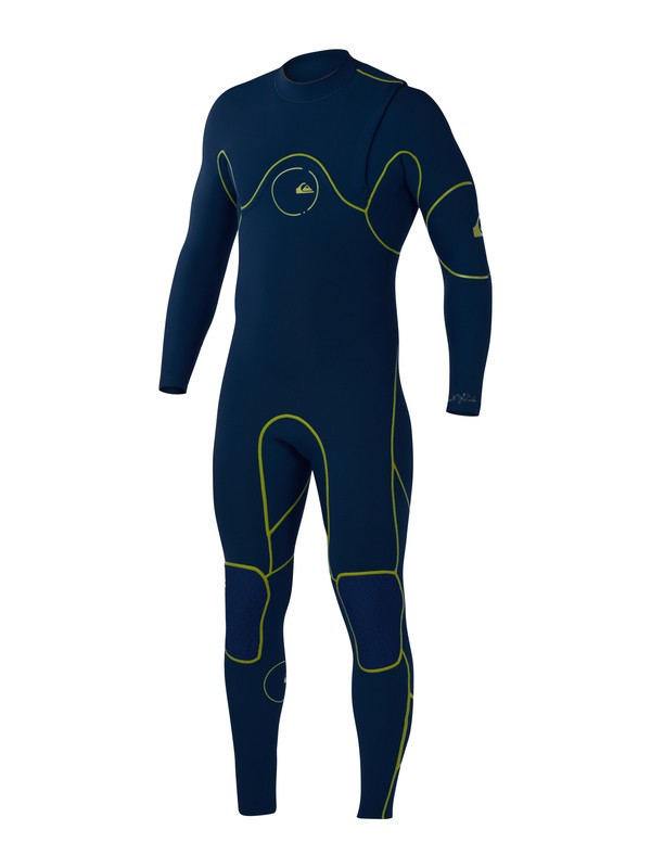 quiksilver, Ignite 3/2mm Fullsuit Zipperless, NAVY/GREEN (xbbg) 0 Ignite 3/2mm Fullsuit Zipperless AQYW103006 Quiksilver