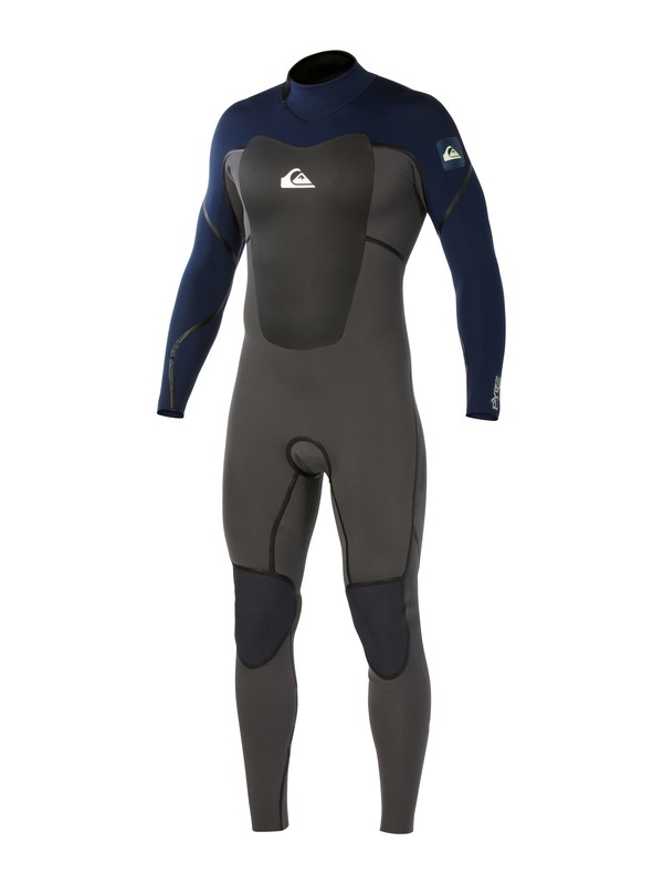 quiksilver, PYRE 3/2 FULL BZ LFS, GRAPHITE/NAVY (xkkb) 0 PYRE 3/2 FULL BZ LFS AQYW103007 Quiksilver