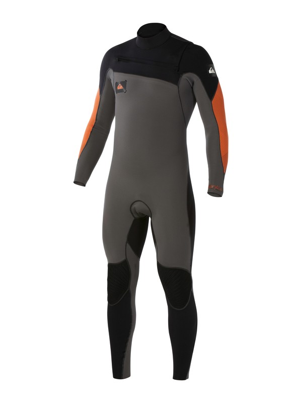 quiksilver, Ignite 4/3mm Fullsuit Chest Zip, GRAPHITE/ORANGE (xkkn) 0 Ignite 4/3mm Fullsuit Chest Zip AQYW103016 Quiksilver