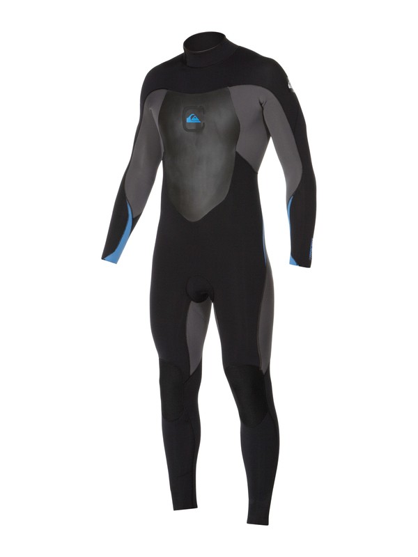quiksilver, Syncro 4/3mm Fullsuit Back Zip, BLACK/GRAPHITE/BLUE (xkkb) 0 Syncro 4/3mm Fullsuit Back Zip AQYW103019 Quiksilver