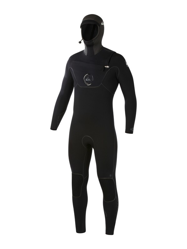 quiksilver, Cypher 6/5/4mm Hooded Fullsuit Chest Zip, BLACK (kvd0) 0 Cypher 6/5/4mm Hooded Fullsuit Chest Zip AQYW203003 Quiksilver