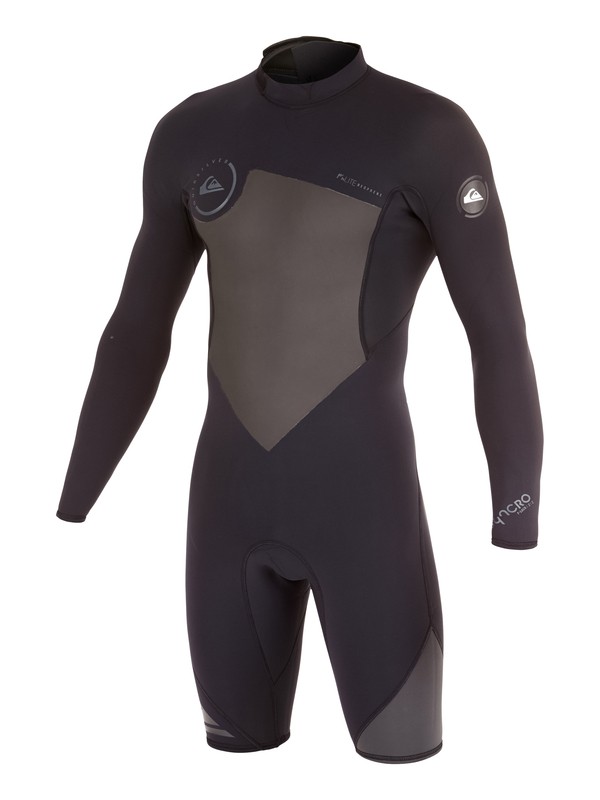 quiksilver, Syncro Flatlock 2/2mm - Langärmeliger Springsuit, BLACK/ GRAPHITE (xkkk) 0 Syncro Flatlock 2/2mm - Langärmeliger Springsuit AQYW403006 Quiksilver