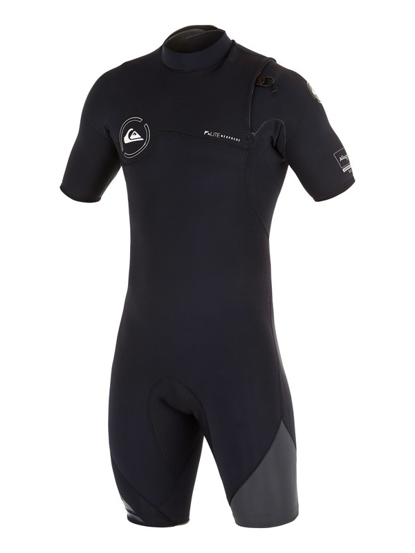 quiksilver, AG47 Zipperless 2/2mm - Traje de surf ligero de mangas cortas, BLACK/ GRAPHITE (xkkk) 0 AG47 Zipperless 2/2mm - Traje de surf ligero de mangas cortas AQYW503008 Quiksilver