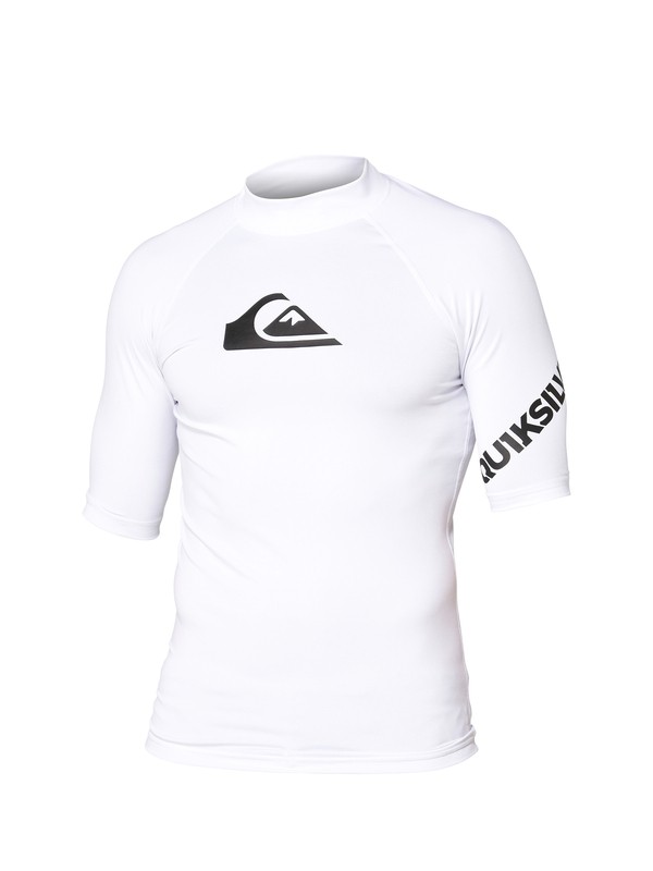 quiksilver, All Time SS Rashguard, WHITE (wht) 0 All Time SS Rashguard AQYWR00000 Quiksilver