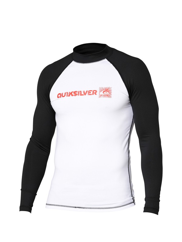 quiksilver, Phaser LS Rashguard, BLACK / WHITE (bkw) 0 Phaser LS Rashguard AQYWR00003 Quiksilver