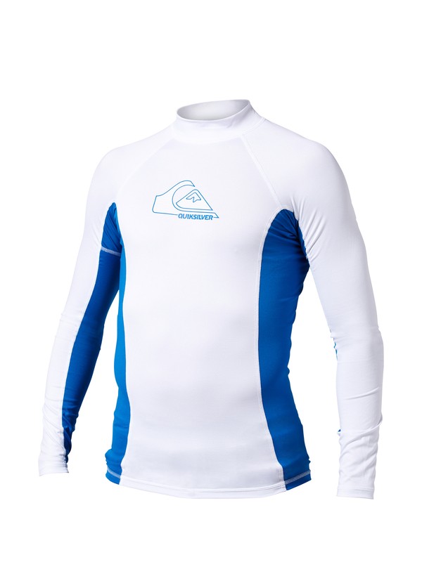 quiksilver, Dob LS Rashguard, WHITE (wht) 0 Dob LS Rashguard AQYWR00005 Quiksilver