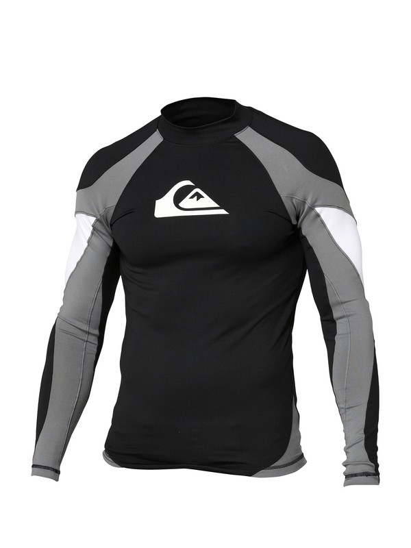 quiksilver, Trilla LS Rashguard, BLACK / WHITE (bkw) 0 Trilla LS Rashguard AQYWR00008 Quiksilver
