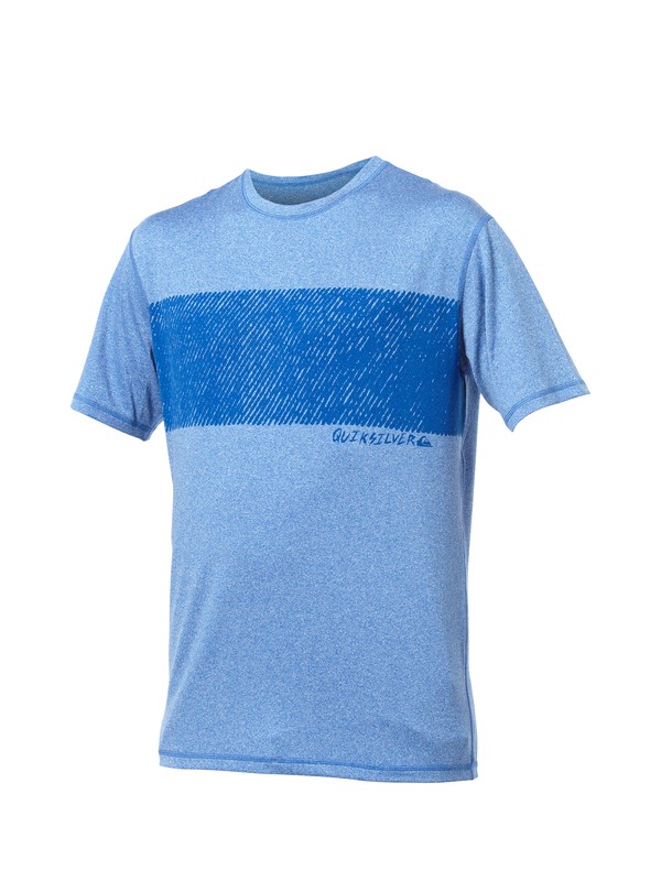 quiksilver, Line Up SS Rashguard, ASTER BLUE (blu) 0 Line Up SS Rashguard AQYWR00011 Quiksilver