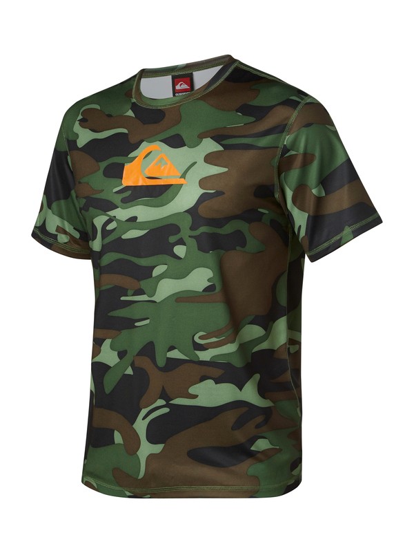 quiksilver, Dust Buster SS Rashguard, GREEN CAMO (glr6) 0 Dust Buster SS Rashguard AQYWR00049 Quiksilver