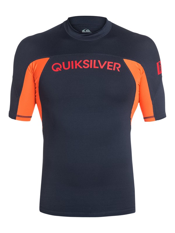 quiksilver, Performer - Kurzarm-Rashvest, NAVY BLAZER/MANDARIN RED (xbbn) 0 Performer - Kurzarm-Rashvest AQYWR03002 Quiksilver