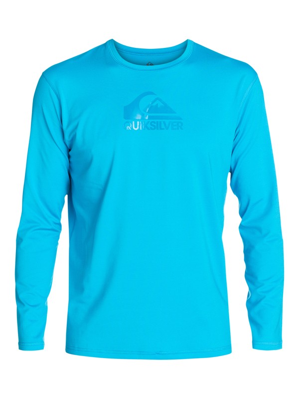 quiksilver, Solid Streak - T-shirt Rash Guard a maniche lunghe, HAWAIIAN OCEAN (bmj0) 0 Solid Streak - T-shirt Rash Guard a maniche lunghe AQYWR03009 Quiksilver