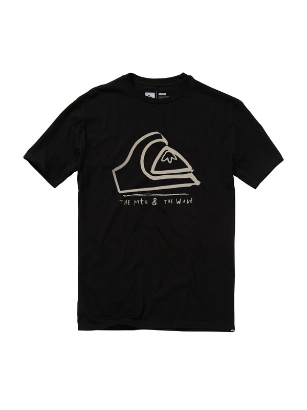 quiksilver, Mounds Slim T-Shirt, BLACK (kvj0) 0 Mounds Slim T-Shirt AQYZT01124 Quiksilver