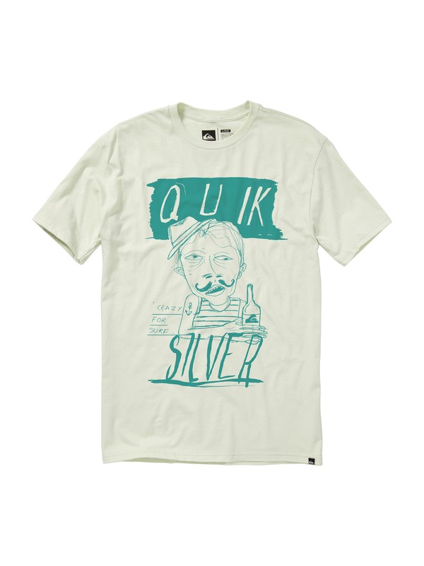 quiksilver, Crazy Slim Fit T-Shirt, MINT (gbq0) 0 Crazy Slim Fit T-Shirt AQYZT01132 Quiksilver