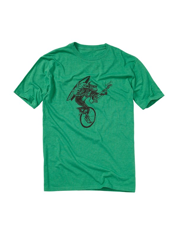 quiksilver, Monkey Jazz Slim Fit T-Shirt, LEPRECHAUN HEATHER (gnzh) 0 Monkey Jazz Slim Fit T-Shirt AQYZT01141 Quiksilver