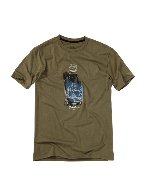 quiksilver, Future Scan Slim Fit T-Shirt, DUSTY OLIVE (gpb0) 0 Future Scan Slim Fit T-Shirt AQYZT01145 Quiksilver