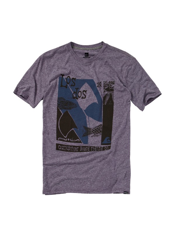 quiksilver, Los Dos Slim Fit T-Shirt, PLUM HEATHER (rrfh) 0 Los Dos Slim Fit T-Shirt AQYZT01151 Quiksilver